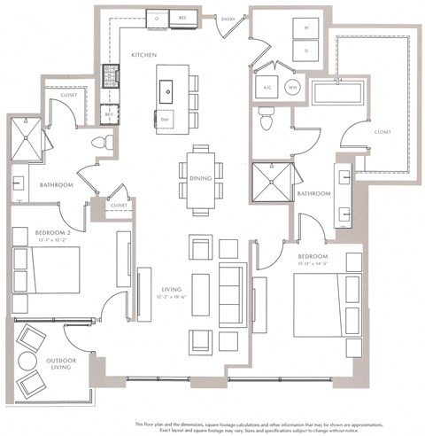 Cypress III Floor Plan Cypress III Floor Plan at The Sutton, Atlanta, Georgia